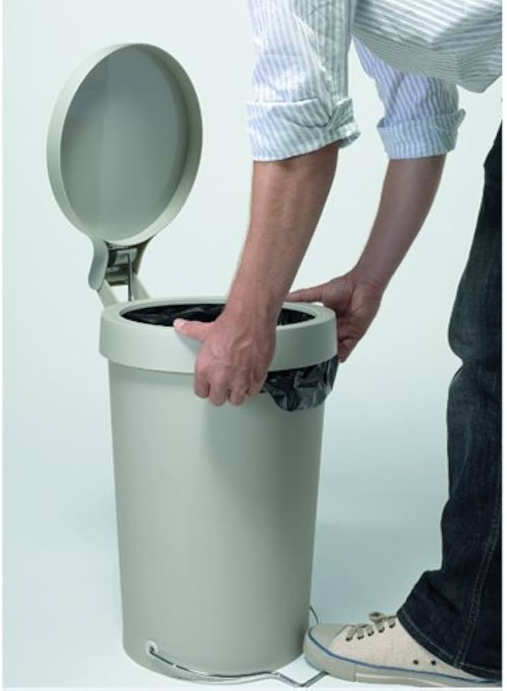 Amazon|AUTHENTICS ペダルビン TIP 15L レッド 086-02002|フタ付き Amazon|AUTHENTICS ペダルビン TIP 15L レッド 086-02002|フタ付き